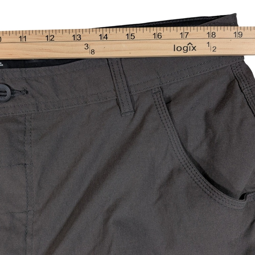 Prana Zion Charcoal Gray Hiking Cargo Shorts Mens 38 Stretch Nylon Standard Fit - Picture 4 of 6